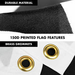 Load image into Gallery viewer, Combo Pack: 6 Feet Tangle Free Spinning Flagpole (Black) Come and Take It Rifle Flag 3x5 ft Printed 150D Brass Grommets (Flag Included) Aluminum Flag Pole