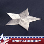Load image into Gallery viewer, G128 5 Pack: USA Pleated Fan Flag 3x3 Feet Star Center Quarter Circle Embroidered Polyester Stars and Stripes