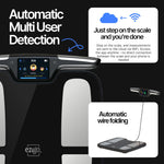 Load image into Gallery viewer, Professional 56 Metrics Smart Body Composition Scale with WiFi BMI BMR Muscle Mass Bioimpedance Analysis Machine Most Accurate Body Fat Scale Digital Apple Health&amp;Google Fit Body Analyzer