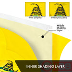 Load image into Gallery viewer, Gadsden Don't Tread on Me Flag 4x6FT 5Pack Doublesided Embroidered Polyester By G128