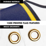 Load image into Gallery viewer, G128 Combo Pack: 6 Ft Tangle Free Spinning Flagpole (Silver) &amp; Illinois Flag 3x5 Ft Printed 150D Polyester, Brass Grommets (Flag Included) Aluminum Flag Pole