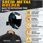 Load image into Gallery viewer, 3Pcs Wall Hat Holder Helmet Stand Black Metal Baseball Hat Organizer Hat Rack Helmet Holder Wall Mount Closet Storage Wig Stand Home Organization Motorcycle Helmet Accessories Cowboy Hat Rack
