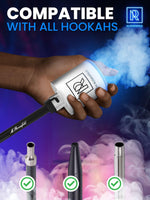 Load image into Gallery viewer, White Hookah Pump with 1300 mAh Rechargeable Battery Electric Hookah Air Pump

