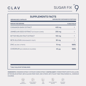 N°9 Cinnamon Extract Bitter Melon Capsules with Syzygium cumini Beta Glucan