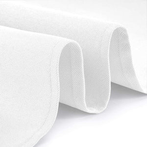 2 Pack Classic White Tablecloth 90x156 inch for 8 Foot Rectangle Table Polyester