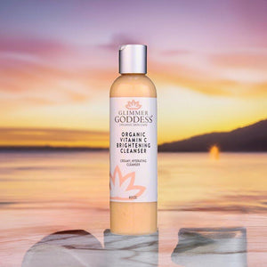 Organic Anti Aging Facial Cleanser with Vitamin C and E 8 oz Brightening Effect
