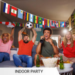 Load image into Gallery viewer, G128 Latin America 20 Countries  Bunting Banner  Flag 12 x 18 Inch, Full String 30 Feet  Printed 150D Polyester, Decorations For Bar, School, Festival Events Celebration