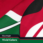 Load image into Gallery viewer, G128 10 Pack: Kenya (Kenyan) Flag  3x5 feet  Printed 150D Indoor/Outdoor, Vibrant Colors, Brass Grommets, Quality Polyester, Much Thicker More Durable Than 100D 75D Polyester