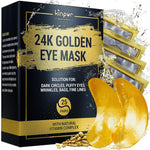 Load image into Gallery viewer, 50pcs 24k Gold Under Eye Patches for Dark Circles Puffy Eyes Wrinkles Collagen
