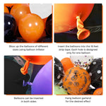 Load image into Gallery viewer, Halloween Balloon Garland Arch Kit 90 Pcs Black Orange Confetti Balloons for Spooky Party Haunted House Trick or Treat Decor DIY Kit