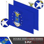 Load image into Gallery viewer, US Air Force Flag 2x3FT 3Pack Doublesided Embroidered Polyester By G128
