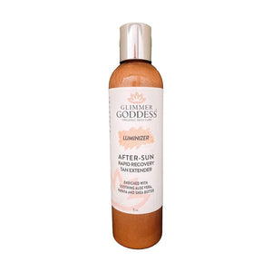 Organic After Sun Shimmer Lotion Aloe Vera Pineapple Shea Butter Papaya 8 fl oz