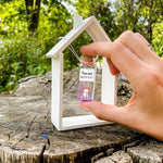 Load image into Gallery viewer, Tiny Magical Message in a Bottle Gift Idea Classy Inspirational Gifts for Him and Her Unique Presents for Women and Men (Rainbow Unicorn You Are Magical in Wooden Frame)
