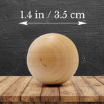 Load image into Gallery viewer, 6 Pieces Wooden Balls for Crafts 35 mm Diameter Mini Round Wooden Balls for DIY
