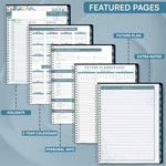 Load image into Gallery viewer, 2026 Appointment Book and Planner 6.5 x 8.5 inch Large Floral Tabbed Daily Hourly Weekly Planner Calendar Schedule Book 30 Minute time Slots Jan 2026 Dec 2026
