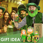 Load image into Gallery viewer, St. Patricks Day Irish Nesting Dolls Set 7 pcs Russian Dolls for St. Patricks
