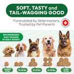 Load image into Gallery viewer, Hemp Hip and Joint Supplement for Dogs Glucosamine for Dogs 170 Mobility Support Chews Advanced Joint Pain Relief Treats with Chondroitin MSM Turmeric Large &amp; Small Breeds Made in USA