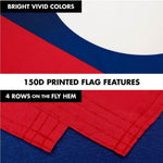 Load image into Gallery viewer, G128 Combo Pack: 6 Ft Tangle Free Spinning Flagpole (Silver) &amp; Laos Flag 3x5 Ft Printed 150D Polyester, Brass Grommets (Flag Included) Aluminum Flag Pole