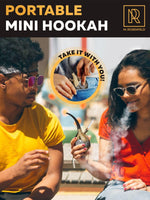 Load image into Gallery viewer, Golden Portable Hookah Set With Everything Mini Hookah Hookah Set For Travel