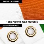Load image into Gallery viewer, G128 Combo Pack: 6 Ft Tangle Free Aluminum Spinning Flagpole (Black) &amp; Niger Nigerien Flag  3x5 Ft LiteWeave Pro Series Printed 150D Polyester  Pole with Flag Included