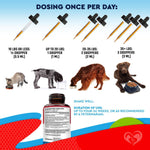 Load image into Gallery viewer, Natural Intestinal Defense for Dogs Cats Herbal Cleanse with Wormwood Black Walnut Promotes Healthy Gut Flora Balance Advanced Broad Spectrum Formula 2 Pack 60ml
