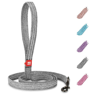WAUDOG Recycled Cotton Dog Leash 6 Ft 10 Ft Eco Friendly Collar for Small Medium & Large Dogs Reflective Dog Leash for Medium Dogs Strong Leashes for Large Breed Dogs Puppy Leash for Small Dogs