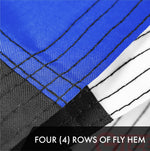 Load image into Gallery viewer, Thin Blue Line State Flag 3x5 Ft 10Pack Embroidered Polyester By G128
