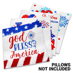 Load image into Gallery viewer, Patriotic Decoration Gnome Fireworks Waterproof Throw Pillow Covers 18x18 In
