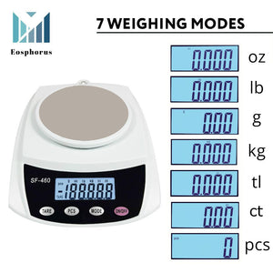 Ounce Carat and Gram Scale 0.01g Accuracy 600g Capacity Digital Balance Electronic Scale LCD for Science Lab   USB Charger and AC DC Adapter Included