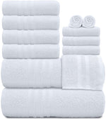 Load image into Gallery viewer, 12 Pcs Bath Towel Set for Bathroom 100% Cotton Soft and Plush Highly Absorbent
