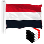 Load image into Gallery viewer, G128 5 Pack: Yemen (Yemeni) Flag  3x5 feet  Printed 150D Indoor/Outdoor, Vibrant Colors, Brass Grommets, Quality Polyester, Much Thicker More Durable Than 100D 75D Polyester