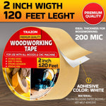 Load image into Gallery viewer, Double Sided Woodworking Tape 2 Inch x 120 Ft Double Face Woodworking Turner Tape Wood Crafter Double Stick Tape for Router Templates and Woodworking Tools Removable &amp; Residue Free
