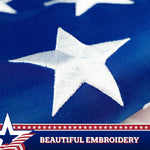 Load image into Gallery viewer, G128 American USA Pull Down Bunting Flag  1.67x8 Ft  Embroidered Polyester