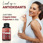 Load image into Gallery viewer, Apple Cider Vinegar with The Mother Supplement 1200mg Apple Cider Capsules for Optimum Wellness Gluten Free Non GMO 120 Veggie Capsules   Zealthy Life