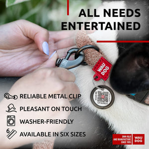 WAUDOG Recycled Cotton Dog Leash 6 Ft 10 Ft Eco Friendly Collar for Small Medium & Large Dogs Reflective Dog Leash for Medium Dogs Strong Leashes for Large Breed Dogs Puppy Leash for Small Dogs