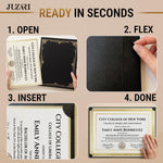 Load image into Gallery viewer, 30 Pack Single Sided Certificate Holders 8.5x11 Black Award Certificate Folders with Gold Foil Border Cardstock Covers Letter Size Graduation Certificate Sleeves Protective Diploma Holders Bulk