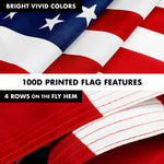Load image into Gallery viewer, G128  6 Feet Tangle Free Spinning Flagpole (Silver) American USA Brass Grommets Printed 3x5 ft (Flag Included) Aluminum Flag Pole