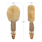 Load image into Gallery viewer, Sisal Dry Body Brush Natural Bristle Exfoliating Brush Body Scrubber for Skincare and Beauty to Improve Blood Circulation Exfoliate Skin Healthy Therapeutics Reduce Cellulite Stop Ingrown Hairs

