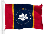 Load image into Gallery viewer, G128 Mississippi State Flag 2020 Version  3x5 feet  Printed 150D, Indoor/Outdoor, Vibrant Colors, Brass Grommets, Quality Polyester, Much Thicker More Durable Than 100D 75D Polyester