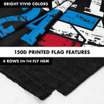 Load image into Gallery viewer, G128 Combo Pack: 6 Ft Tangle Free Aluminum Spinning Flagpole (White) &amp; DeSantis Election 2024 Flag 3x5 Ft, LiteWeave Pro Series Printed 150D Polyester  Pole with Flag Included
