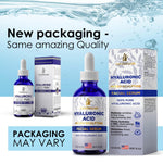 Load image into Gallery viewer, Pure Hyaluronic Acid Serum for Face 2 Oz Medical Quality Hydrating for Skin Lips