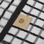 Load image into Gallery viewer, Premium Dish Towels for Kitchen with Hanging Loop 8 Pack 16x26 in Black Heavy
