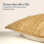Load image into Gallery viewer, Jute Throw Pillow Covers 20x12 Inch Braided Hand Woven Decorative Pillow Cover for Couch Boho Jute Decor Living Room Decor Natural 1Pc Indoor Outdoor Pillow Cover