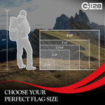 Load image into Gallery viewer, G128 5 Pack: Haiti Haitian Flag  2.5x4 Ft  StormFlyer Series Embroidered 220GSM Spun Polyester  Country Flag, Embroidered Design, Indoor/Outdoor, Brass Grommets, Heavy Duty, All Weather