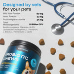 Load image into Gallery viewer, Probiotics for Dogs   Dog Probiotic Chews for Digestive and Gut Health Dental Immune System Support   Chewable Prebiotic Soft Treats   Wild Yam Yeast Powder   Diarrhea and Bowel Support Supplement