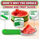 Load image into Gallery viewer, Watermelon Slicer Cutter Tool – Durable Stainless Steel Blade Watermelon Cutter with Ergonomic Handle  Slice or Cube Cantaloupe &amp; Honeydew Quick Mess Free Prep for Summer Snacks Parties &amp; BBQs

