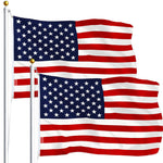 Load image into Gallery viewer, USA American Flag 3x5 Ft 2Pack Printed Polyester By G128

