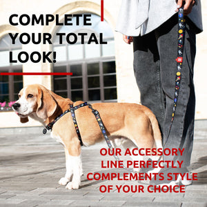 Nylon Dog Leash for Medium Dogs 4 Ft x 4/5 inch Wide NASA Design Heavy Duty