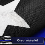 Load image into Gallery viewer, Thin Blue Line Flag 3x5 Ft 5Pack Printed Polyester By G128