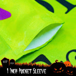 Load image into Gallery viewer, G128  Halloween Garden Flag, Trick or Treat Quote with Witch Garden Yard Decorations,   12x18 Inch  Printed 150D Polyester  Rustic Holiday Seasonal Outdoor Flag